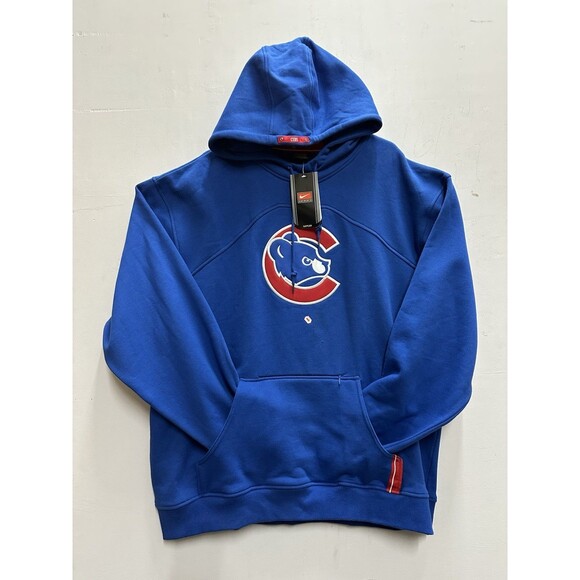 Nike Chicago Cubs MLB men hoodie size XL blue pullover baseball sweatshirt - Picture 3 of 9